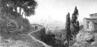 Landscape near Naples with Pines