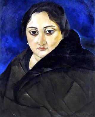 Portrait of a Woman with Dark Eyes