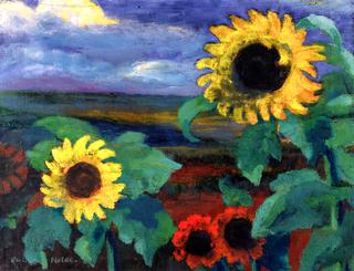 Sunflowers, Evening II