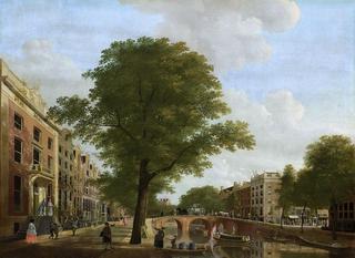 View of the Herengracht in Amsterdam Leidsestraat