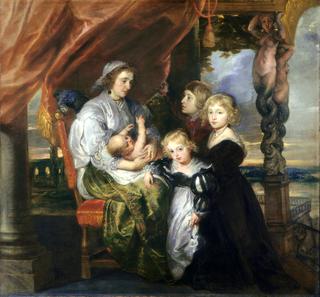 Deborah Kip, Wife of Sir Balthasar Gerbier and Her Children