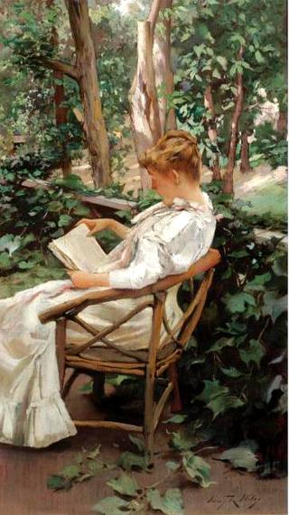 Reading in the Garden