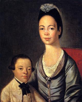 亚伦·洛佩兹太太和她的儿子朱舒亚