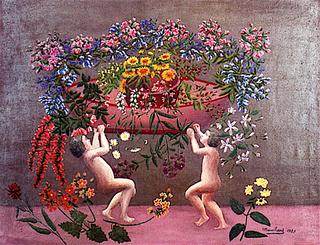 Cupids and Flowers I