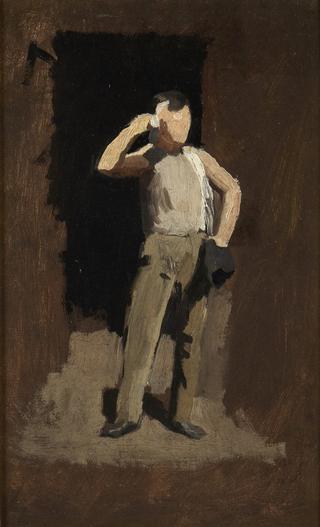 'Boy in Brown', Study for The Ironworkers' Noontime