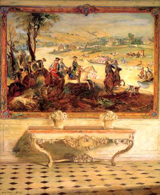 La Chasse Louis XV Tapestry, Château de Fontainebleau