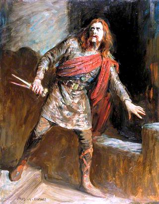 Herbert Beerbohm Tree, as Macbeth in 'Macbeth' by William Shakespeare