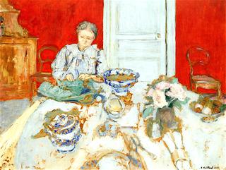 Madame Vuillard Shelling in the Dining Room