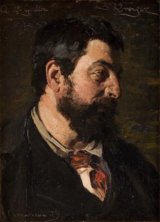 Portrait of the French painter Alfred Guillou