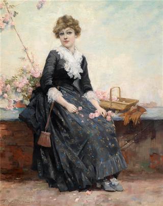 Girl with Roses