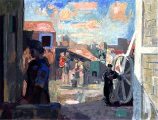 Montrouge, Figures in a Backyard
