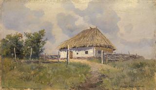 Ukrainian Hut on a Hill