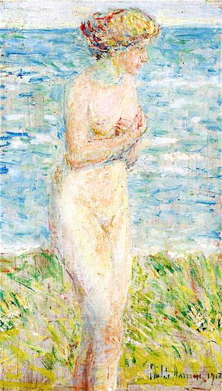 A Bather, Silver Beach Grass