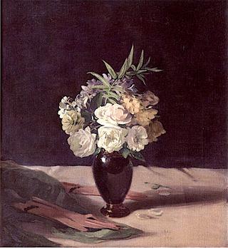 White Roses in a Vase