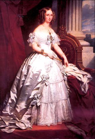 Portrait of Louise-Marie d'Orléans, Queen Consort of the Belgians