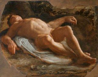 A Recumbent Male Nude