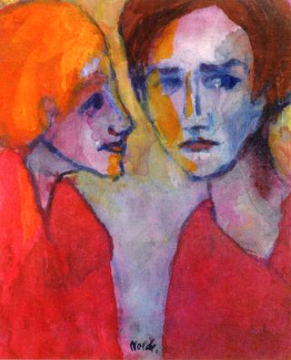 Two Women en Face and in Profile