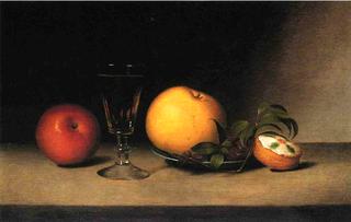 Still Life with Apples, Sherry and Tea Cakke