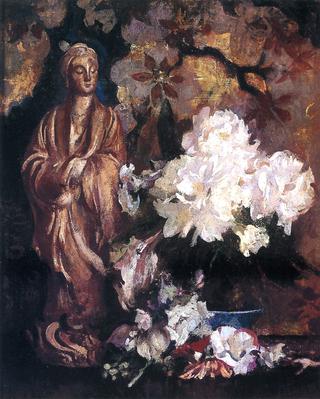 Still Life with Oriental Statue