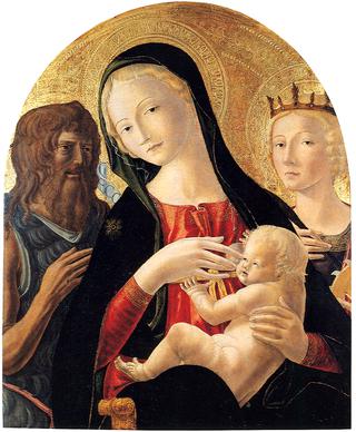 圣母子与圣徒施洗约翰和凯瑟琳