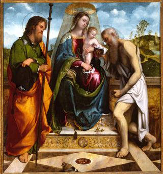 圣母子与圣徒詹姆斯·梅杰和哲罗姆