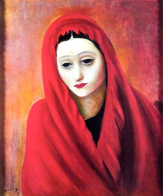 Woman in a Red Shawl