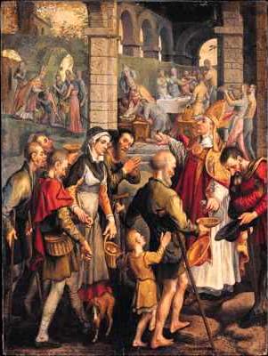 Scene from the Life of an Unidentified Bishop Saint