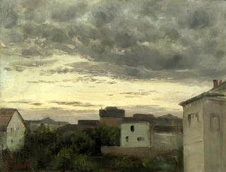 View of a Town, Evening