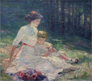 Woman and Child in Meadow