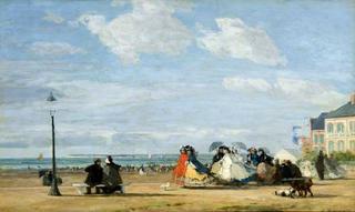 The Beach at Trouville: The Empress Eugenie