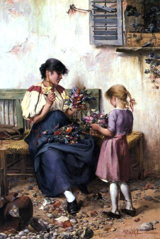 Preparing the Bridal Bouquet