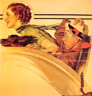 Couple in Rumble Seat