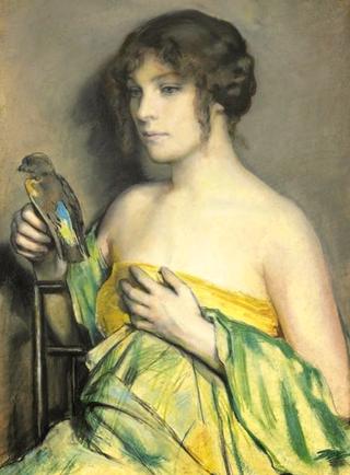 Woman with a Parrot