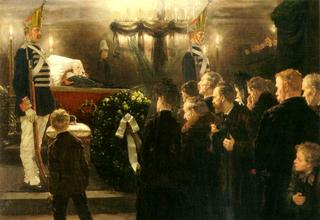 Public Viewing of the Corpse of Kaiser Wilhelm I. in the Dome in Berlin