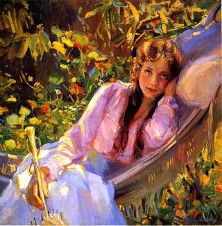 Girl in a Hammock