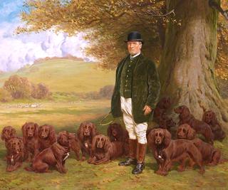 Keeper Hazell and Spaniels