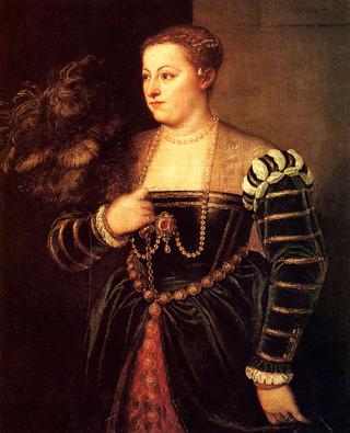 一个女人的肖像，可能是拉维尼娅·维切略