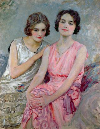 Two Young Women Seated