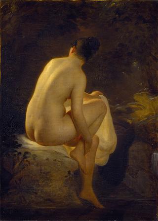 A Girl Bathing