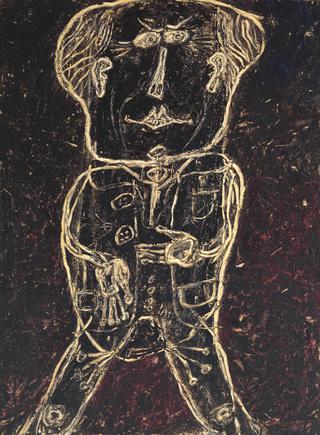 Monsieur Plume with Creases in his Trousers (Portrait of Henri Michaux)