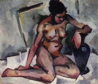 Nude with a Blue Vase