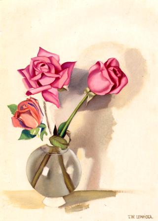 Three Roses in a Vase