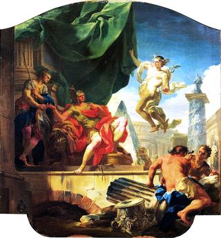 Life of Aeneas - Mercury Appearing to Aeneas