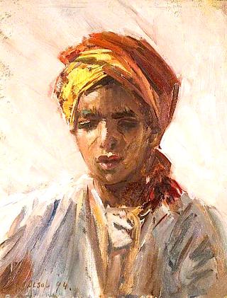 Head of a Bedouin Arab Boy