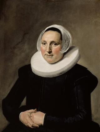Portrait of an Unknown Woman with Clasped Hands and Diadem Cap