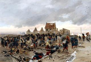1870年12月21日，布尔热战役后的宿营地