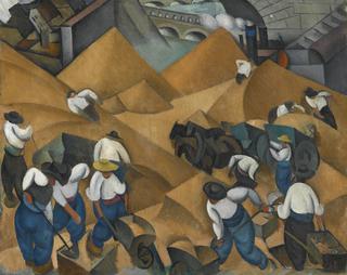 Shovelling Sand on the Seine