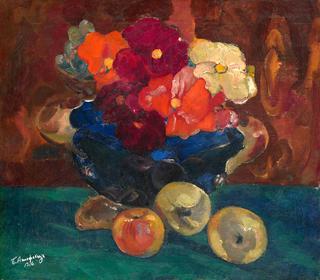 Still Life with Flowers and Apples