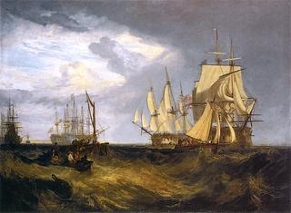 斯皮特黑德，两艘被俘丹麦船只进入朴茨茅斯港