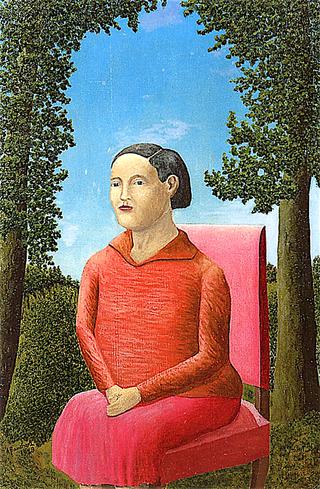 Seated Woman in Pink